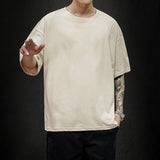 Solid Oversized Hip Hop T Shirt for Men