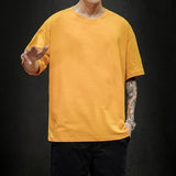 Solid Oversized Hip Hop T Shirt for Men