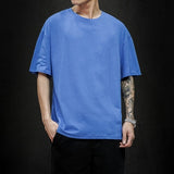 Solid Oversized Hip Hop T Shirt for Men