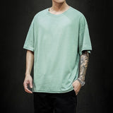 Solid Oversized Hip Hop T Shirt for Men