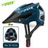 BATFOX Racing Bicycle Helmet with Light In-mold MTB Road Cycling Helmet for Men Women Ultralight Helmet Sport Safety Equipment