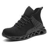 2021 Male Work Boots Indestructible Safety Shoes Men Steel Toe Shoes Puncture-Proof Work Sneakers Male Shoes Adult Work Shoes