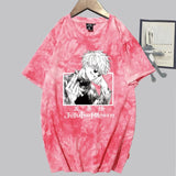 Jujutsu Kaisen Satoru Gojo T-shirt Fashion Short Sleeve O-neck Casual Tie Dye