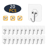 10/20Pcs Strong Transparent Self Adhesive Wall Suction Hooks