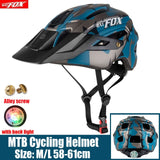 BATFOX Racing Bicycle Helmet with Light In-mold MTB Road Cycling Helmet for Men Women Ultralight Helmet Sport Safety Equipment
