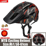 BATFOX Racing Bicycle Helmet with Light In-mold MTB Road Cycling Helmet for Men Women Ultralight Helmet Sport Safety Equipment