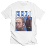 Funny Robert Pattinson Standing Meme T Shirt Men Pre-shrunk Cotton Tee Tops Rob Tshirts Short Sleeved Fashion T-shirt Merch
