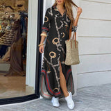 Autumn Denim Long Dress with Long Sleeve