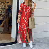 Autumn Denim Long Dress with Long Sleeve