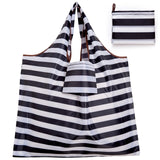 Big Thick Polyester Nylon Tote ECO Bag - Reusable & Portable Women's Foldable Shopping Bag