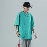 YASUGUOJI Plain Oversized T-Shirt for Men