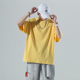 YASUGUOJI Plain Oversized T-Shirt for Men