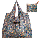 Big Thick Polyester Nylon Tote ECO Bag - Reusable & Portable Women's Foldable Shopping Bag
