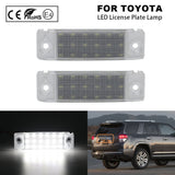 2X LED License Plate Light Number Plate Lamp For Toyota 4Runner Sequoia Land Cruiser Prado Lexus GX470 Caldina Carina E Corona