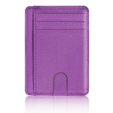 THINKTHENDO Slim RFID Blocking Leather Wallet Credit ID Card Holder Purse Money Case for Men Women 2020 Fashion Bag 11.5x8x0.5cm
