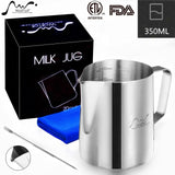 Stainless Steel Milk Frothing Pitcher Espresso Coffee Barista Craft Latte Cup Cappuccino Milk Jug Cream Frother Pitcher Maker