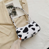 Animal Pattern Print Vintage Shoulder Underarm Small Purse For Ladies