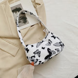 Animal Pattern Print Vintage Shoulder Underarm Small Purse For Ladies