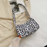 Animal Pattern Print Vintage Shoulder Underarm Small Purse For Ladies