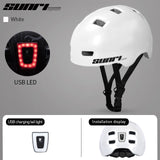SUNRIMOON Safety Helmet Adult Teenager Bicycle Cycle Bike Scooter BMX Skateboard Skate Stunt Bomber Cycling Helmet Casco