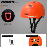 SUNRIMOON Safety Helmet Adult Teenager Bicycle Cycle Bike Scooter BMX Skateboard Skate Stunt Bomber Cycling Helmet Casco