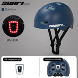 SUNRIMOON Safety Helmet Adult Teenager Bicycle Cycle Bike Scooter BMX Skateboard Skate Stunt Bomber Cycling Helmet Casco