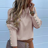 Spring Loose Blouse Women Long Sleeve Tops Shirt Casual O Neck Shirt Fashion Ladies Clothing Plus Size 3XL Spring
