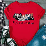 YESMOLA Horror F.R.I.E.N.D.S Short Sleeve T-Shirt for Female