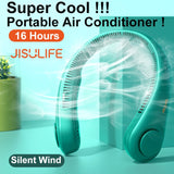 JISULIFE Mini Neck Fan Portable Bladeless USB Rechargeable