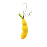 Fidget Squishy Toys Decompression Antistress Toys Squeeze Peas Beans Keychain Relief for Adult Kids Rubber Stress Reliever Toy