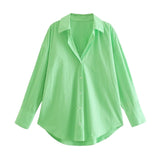 PSEEWE Za Top Woman Yellow Button Up Shirt Women Long Sleeve Spring 2021 Office Blouse Female Asymmetric Hem Chic Pink Shirt