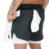 New running shorts summer mens gym fitness bodybuilding training quick-drying shorts
