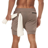 New running shorts summer mens gym fitness bodybuilding training quick-drying shorts