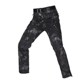 NEW Men's Tactical Multiple Pocket Elastic Slim Fit Cargo Pants 5XL