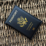 Personalised leather USA Passport Cover Customized Travel Passport holder American Wallet Covers for Passports Girls America