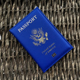 Personalised leather USA Passport Cover Customized Travel Passport holder American Wallet Covers for Passports Girls America
