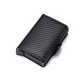 Rfid Blocking Protection Men id Credit Card Holder Wallet Leather Metal Aluminum Business Bank Card Case CreditCard Cardholder