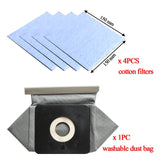 Washable Universal Vacuum Cleaner Cloth Dust Bag For Philips For LG For Haier For Samsung Vacuum Cleaner Bag Reusable 11x10cm