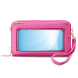 Women Messenger Square Handbag with Cloth Pattern & Turn Lock Design