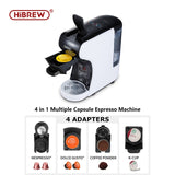 HiBREW Coffee Machine 19 Bar 3in1&4in1 Multiple  Capsule Espresso  Cafetera , Pod  Coffee Maker Dolce Milk&Nexpresso &Powder  H1