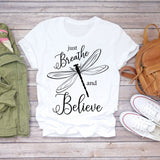 Women T-shirts Love Watercolor Heart 90s Printing Summer Autumn Print Lady Womens Stylish T Top Shirt Girl Tee T-Shirt