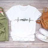 Women T-shirts Love Watercolor Heart 90s Printing Summer Autumn Print Lady Womens Stylish T Top Shirt Girl Tee T-Shirt
