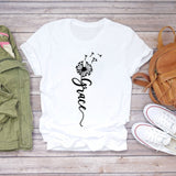 Women T-shirts Love Watercolor Heart 90s Printing Summer Autumn Print Lady Womens Stylish T Top Shirt Girl Tee T-Shirt