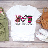 Women T-shirts Love Watercolor Heart 90s Printing Summer Autumn Print Lady Womens Stylish T Top Shirt Girl Tee T-Shirt