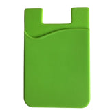 Double Pocket Elastic Stretch Silicone Cell Phone ID Credit Card Holder Sticker Universal Wallet Case Card Holder