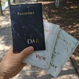 Customize Name Passport Cover (only english letters can be,under 8 letters)Travel Wallet Covers for Passports