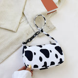 Animal Pattern Print Vintage Shoulder Underarm Small Purse For Ladies