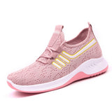 Women's Casual Vulcanized Mesh Flat Running Shoes