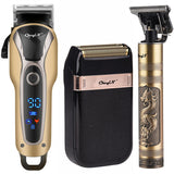 Professional Barber Rechargeable Electric Hair Clipper with T-Outliner Finish