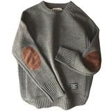 Men's Harajuku Casual Loose O-Neck Knitted Pullover Sweater for Autumn M-5XL